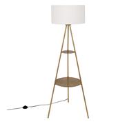 Lampadaire trépied ""Arthus"" doré H163cm - Atmosphera createur d'interieur