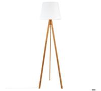 Lampadaire trépied ""Bahi"" bambou H160cm - Atmosphera createur d'interieur