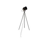 - Lampadaire trépied effet projecteur - Hauteur 136 cm - Noir