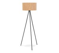 Lampadaire Trépied en Liège ""Rene"" 145cm Naturel