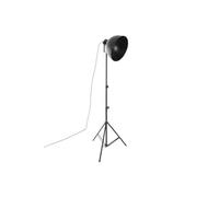Lampadaire trepied en metal - D. 55 x H. 175 cm -PEGANE- Noir