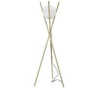 Lampadaire trépied en métal doré Glamy 55 x 155 cm