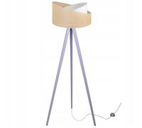 Lampadaire Trépied - Light Home - JUTA 2451/SZ/TD - Bois - Abat-jour Jute - Gris et Beige
