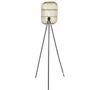 Lampadaire trépied métal et bambou Hanoï Ostaria Naturel et noir G