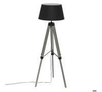 Lampadaire trépied ""Runo"" bois noir H145cm - Atmosphera createur d'interieur