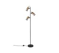 Lampadaire - TRIO - Tosh - Vintage - 3 Lumières - Noir Mat