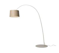 Foscarini Lampadaire Twiggy Wood arc LED greige chêne – modules LED prémontés (classes A, A+, A++)