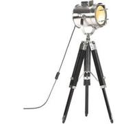 Bois de Manguier Massif Lampadaire à Trépied Noir 69 cm Lampe sur Pied vidaXL