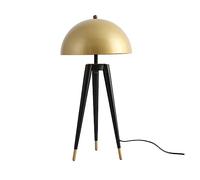 Lampadaire Vintage Lampadaire Trépied Champignon Lampe for Salon Chambre Maison Simple Loft Lampadaire TéLéCommande Et Interrupteur Au Pied(Paint-H60CM)