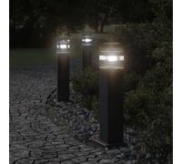 Vidaxl Lampadaire D'extérieur Avec Capteur Noir 110 Cm Aluminium Noir