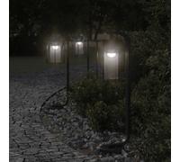 Lampadaires d'Extérieur Éclairage Patio Porche Jardin Acier Inoxydable vidaXL