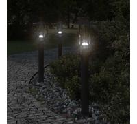 Lampadaires d'Extérieur Éclairage Patio Porche Jardin Acier Inoxydable vidaXL