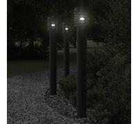 Lampadaires d'Extérieur et Sortie Éclairage Patio Jardin Acier Inoxydable vidaXL