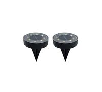 Lampadaires LED Solaires IP68 Lampes De Pelouse Extérieures Souterraines Étanches For Décoration Jardin Terrasse Cour Lumineuses Et éConomes En éNergie(White Light-2 PCS)