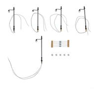 Lampadaires Modélisme 1:87 LEDs Chaud 90mm Lampadaires Modélisme | chaud réaliste, hauteur 90mm, échelle 1:87, idéal trains et villes miniatures
