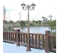 Lampadaires solaires Lampadaires Cour Lampadaire à Poteau élevé Lampadaire Solaire extérieur 2 s Lampadaire Villa Lampe de Jardin rétro Lampe de Rue LED étanche communaut