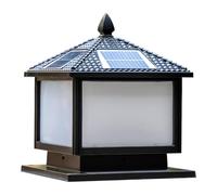 Lampadaires solaires, lanternes pour colonnes de jardin, éclairage de portail, appliques murales d'extérieur, luminaires extérieurs étanches pour cour, lampadaires de style lanterne, pour porche et te