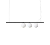 Lampadario Moderne Minimaliste Noir Rondes Sphères 3 Lignes DL1785