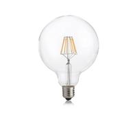 LAMPADINA LED E27 8W GLOBO D125 TRASPARENTE