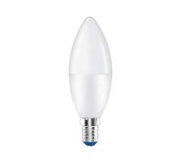 Lampadine Led E14, 8W=64W, E14 C37 720 Lumens, Forma Candela Goccia Oliva, Diametro 37mm, Lunga 112mm (1, 3000K)