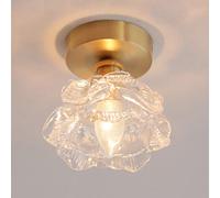 Lámpara de araña, Luz G9, lámpara Con pantalla en Forma de Rosa, cierre de latón Para pasillo y baño.
