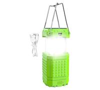 Lámpara De Exterior Para Camping - Lámpara Plegable Impermeable Con Manivela De 8 X 8 X 13 Cm | Lámpra Solar LED USB Para Tiendas De Campaña, Ideal Para , Playa, Barbacoa, Escalada, Jardín, Pati