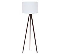 Lámpara de pie 145 cm. blanco/nogal, tipo E 27 Max 45-60 W