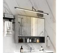 Lámpara LED moderna para espejo de baño: aplique de pared ajustable, plegable y giratorio, iluminación de tocador impermeable para uso en interiores, perfecta para sala de estar y exhibición de imágen