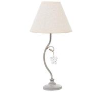 LÁMPARA SOBREMESA METAL BLANCODECAPE +92299 1XE14 MAX40W NO_°23x48CM, BASE:°10,5X32CM