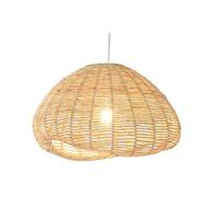 LAMPARA TECHO FIBRA METAL 55X43X28 NATURAL