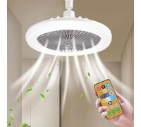 Lámpara Ventilador,Ventilator lampe,Luces de Ventilador de Techoventilador de Techo con Luz y Control Remoto,Luz De Techo LED Con ventilador,Salon Chambre Salle à Manger Ventilateur Silencieux