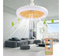 Lámpara Ventilador,Ventilator lampe,Luces de Ventilador de Techoventilador de Techo con Luz y Control Remoto,Luz De Techo LED Con ventilador,Salon Chambre Salle à Manger Ventilateur Silencieux