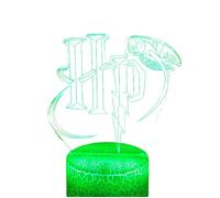 Lampe 3D anime Harry Potter veilleuse lumineuse World of Warcraft cadeau de Noël créatif éclairage d'intérieur USB pour chambre d