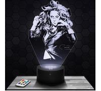 Lampe 3d _ Celine Dion - Accessoire, Objet, Cadeau Celine Dion - Veilleuse Led Tactile avec socle au choix et télécommande TOP