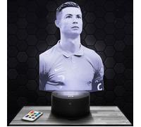 Lampe 3d _ Cristiano Ronaldo Portugal - Accessoire, Figurine, Cadeau Cristiano Ronaldo - Veilleuse Led Tactile TOP