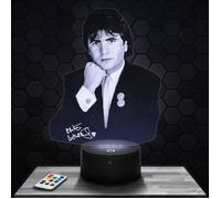 Lampe 3D - Daniel Balavoine - Accessoire, Objet, Cadeau Daniel Balavoine - Veilleuse Led Tactile avec socle au choix et