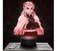 Lampe 3d _ Demon Slayer Kyojuro Rengoku - Jouet, Figurine, Cadeau Demon Slayer - Veilleuse Led Tactile avec socle au choix TOP