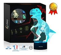 Lampe 3d dinosaure coloré - Aueq - tactile interrupteur veilleuse lumière bleue alimentation usb pour les enfants chambre accesso
