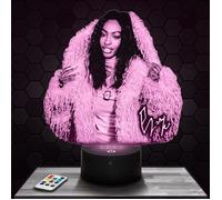 Lampe 3D - Ebony Star Academy - Accessoire, Objet, Cadeau Ebony Star Academy - Veilleuse Led Tactile avec socle au choix