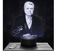 Lampe 3D - Enrico Macias - Accessoire, Objet, Cadeau Enrico Macias - Veilleuse Led Tactile avec socle au choix et télécommande