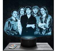 Lampe 3D - Fools Garden - Accessoire, Merch, Cadeau Fools Garden - Veilleuse Led Tactile avec socle au choix et télécommande