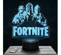 Lampe 3D - Fortnite Black Knight - Raptor - Red Knight - Jouet, Figurine, Cadeau Fortnite -Veilleuse Led Tactile avec socle au