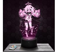 Lampe 3D - Genshin Impact Paimon - Jouet, Figurine, Cadeau Genshin Impact Paimon - Veilleuse Led Tactile avec socle au choix