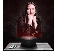 Lampe 3D - Helena Star Academy - Accessoire, Objet, Cadeau Helena Star Academy - Veilleuse Led Tactile avec socle au choix