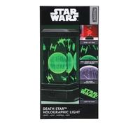 Lampe 3D Holographique Cristal Etoile Noire - Officiellement Licenciée, Lampe LED Collectible Star Wars, Cadeau & Accessoires de Bureau The Child Disney