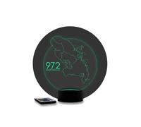 Lampe 3D Île de la Martinique 972 - Veilleuse LED 16 Couleurs + Télécommande - Cadeau Souvenir Antilles - Fabriqué en France