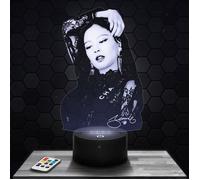 Lampe 3d _ Jennie Black Pink Kpop - Accessoire Merch Cadeau Jennie Black Pink Kpop - Veilleuse Led Tactile avec socle au choix