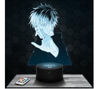 Lampe 3d _ Jujutsu Kaisen Satoru Gojo - Jouet, Figurine, Cadeau Jujutsu Kaisen JJK - Veilleuse Led Tactile avec socle au choix TOP