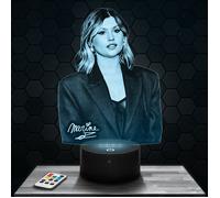 Lampe 3D - Marine Star Academy - Accessoire, Objet, Cadeau Marine Star Academy - Veilleuse Led Tactile avec socle au choix