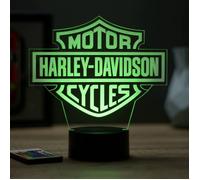 Lampe 3D moto Harley - LED - Idée Cadeau - Fabriquée en France